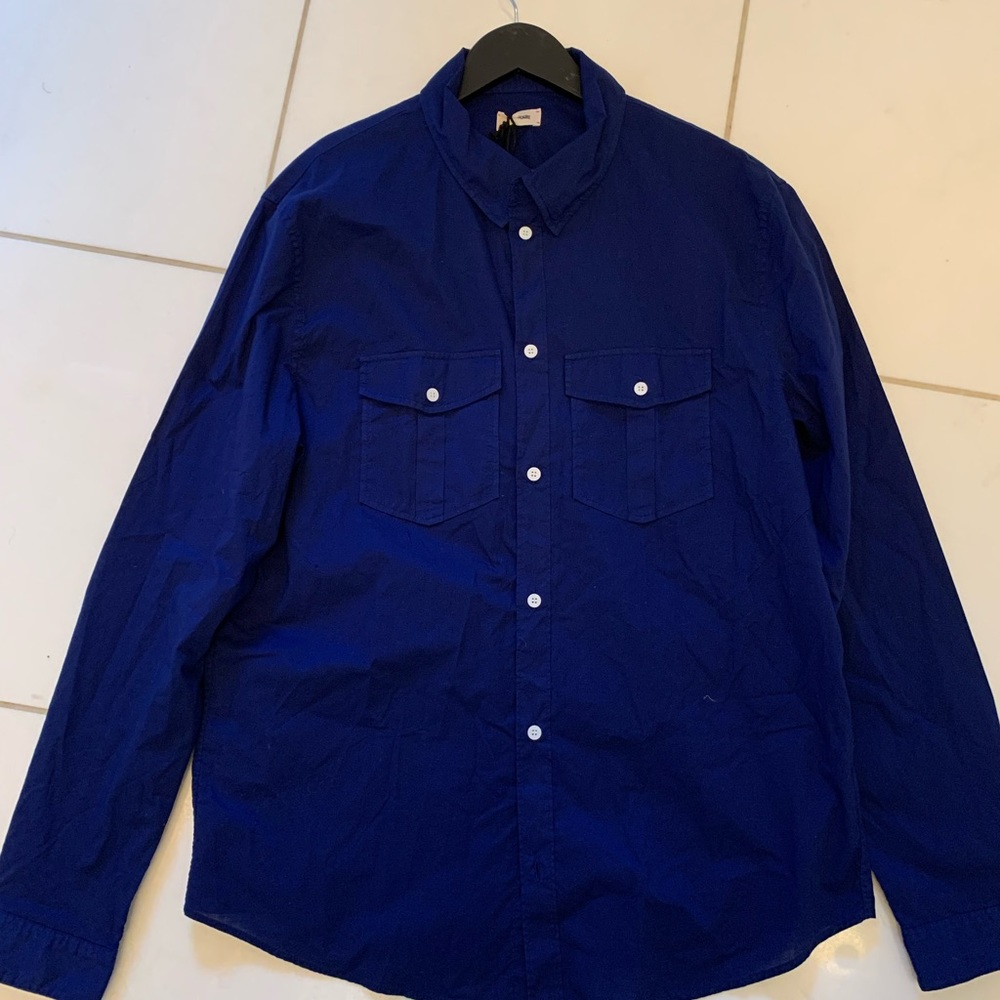 Zadig and Voltaire Indigo Dress Shirt (Large)